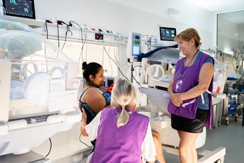 cba abrazadoras en la Nueva Maternidad cba