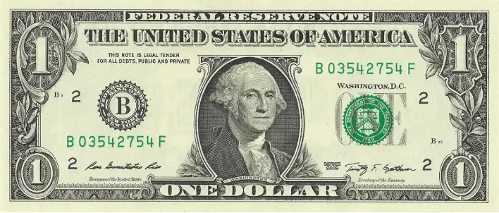 billete de un dólar