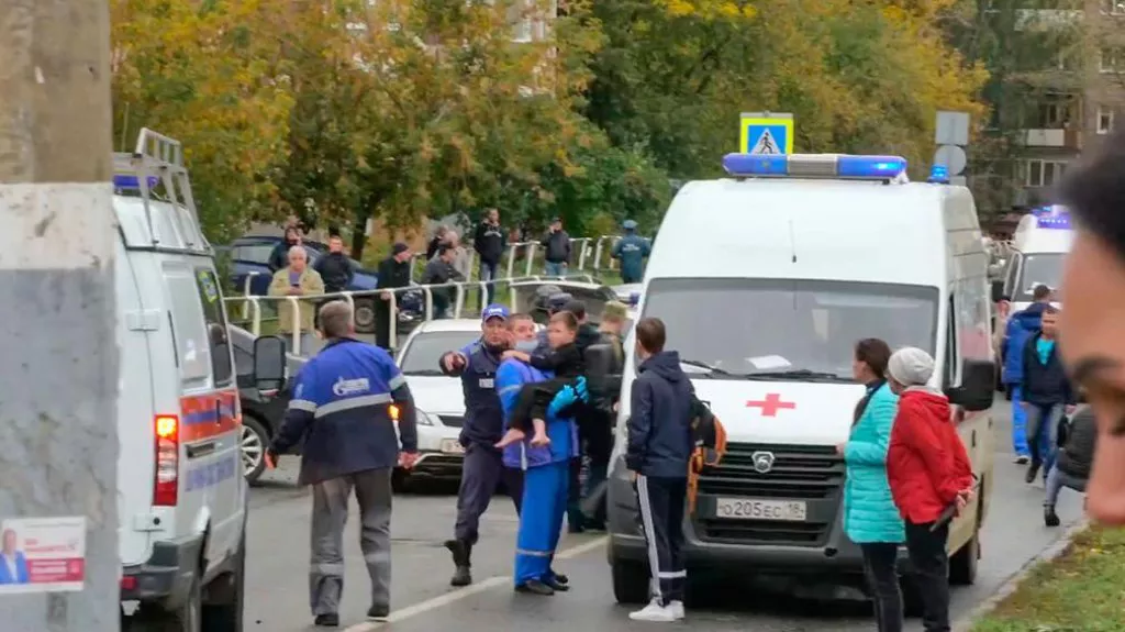 tiroteo en una escuela de Rusia
