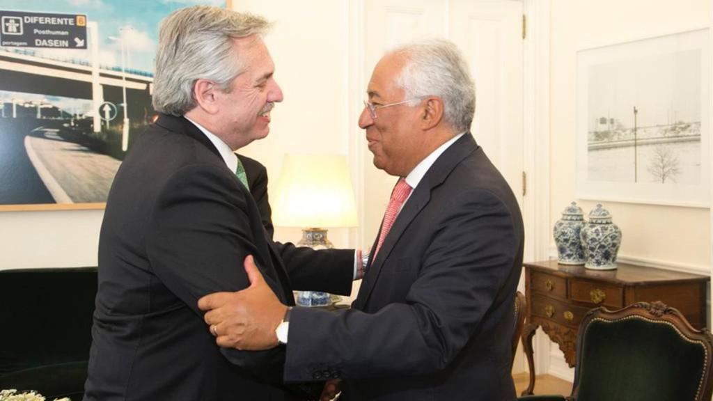 Alberto Fernández y Antonio Costa