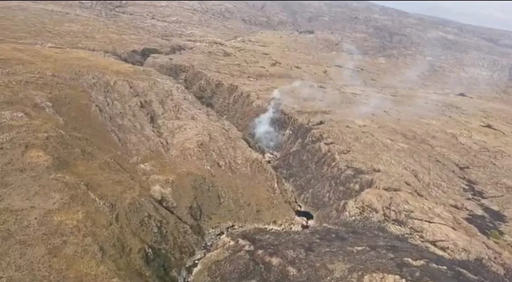 EL OBJETIVO FOTO TRASLASIERRA incendio-Traslasierra