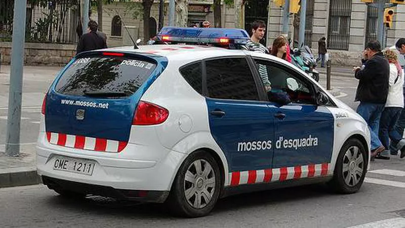 barcelona, españa policía