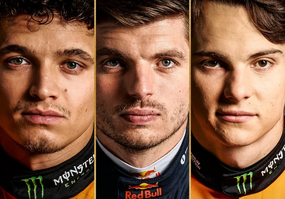 EL OBJETIVO FOTO F1 NORRIS VERSTAPPEN PIASTRI X F1