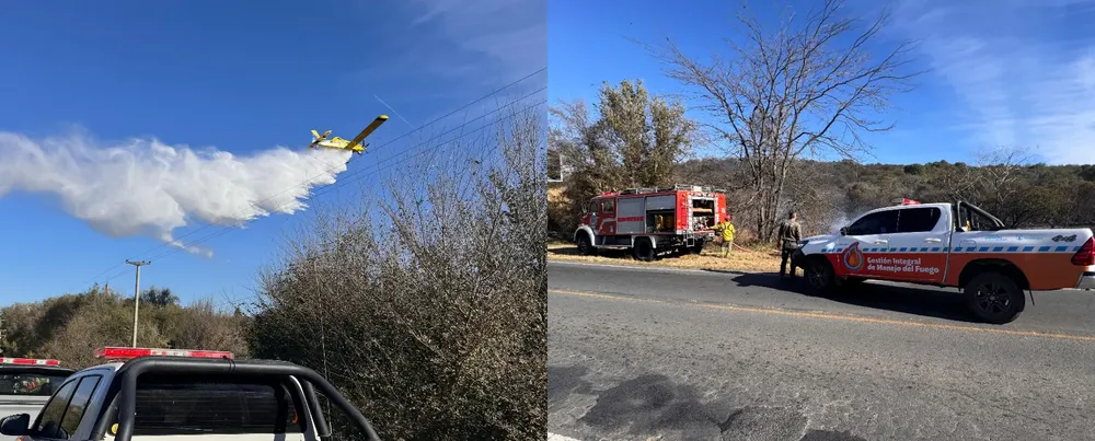 incendio zona del Pro Racing de Ruta 20