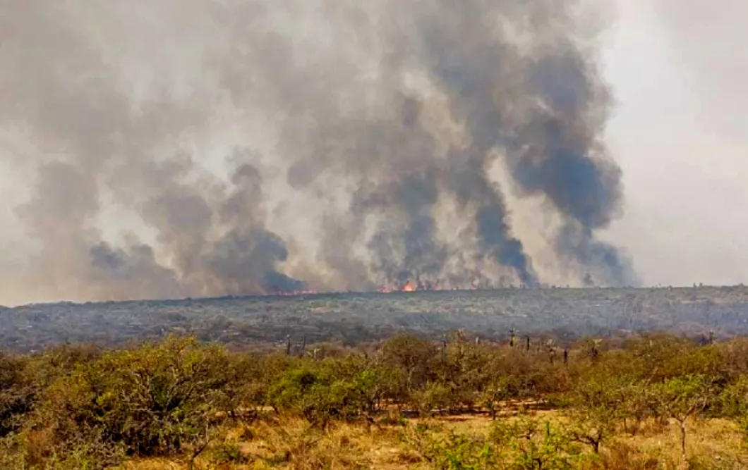 Malagueño y Yocsina incendio