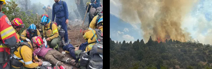 Bomberos cordobeses rescate chubut 2
