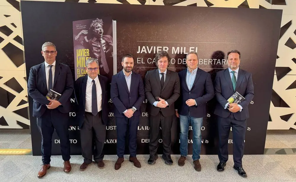 EL OBJETIVO FOTO MILEI EN MADRID NA 1