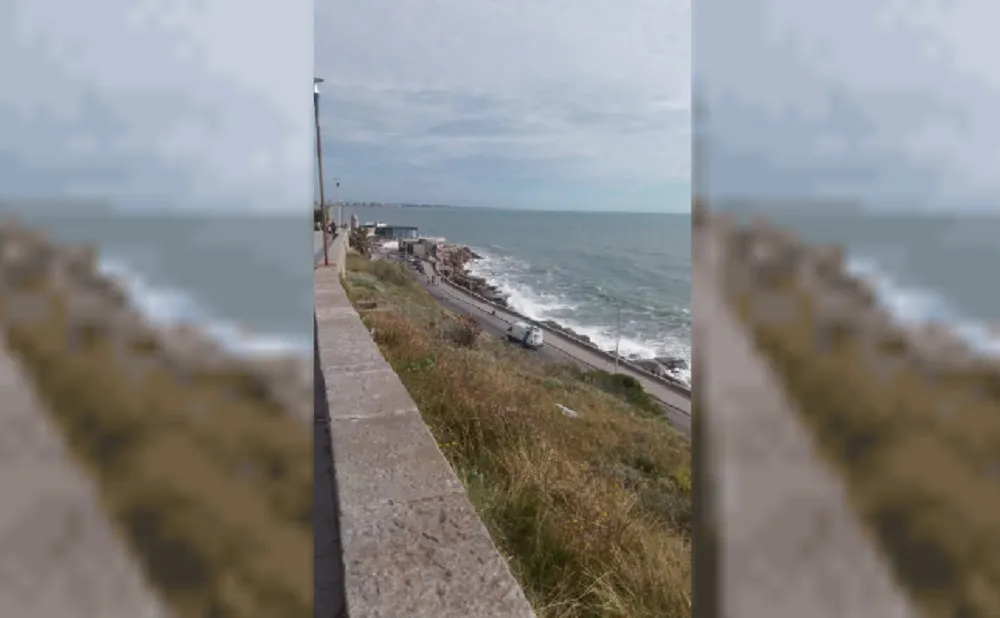una pendiente en la ciudad balnearia de Mar del Plata