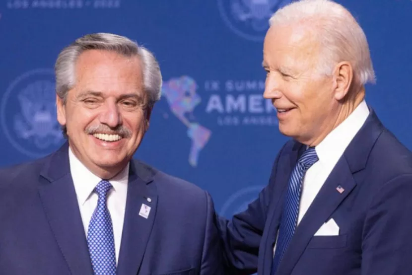 Alberto Fernández y Biden