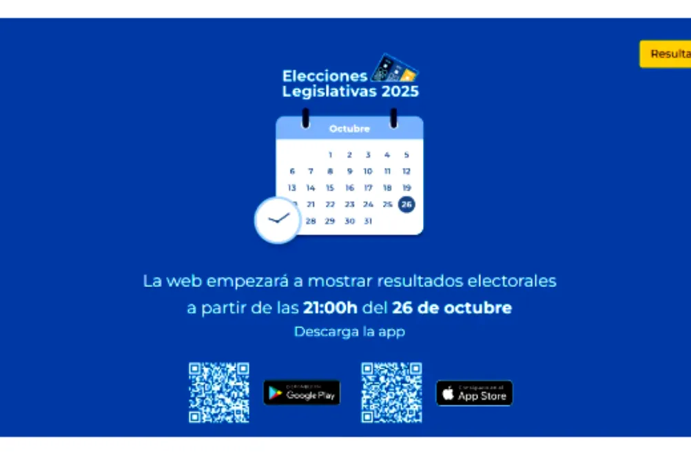 sitio oficial para ver los resultados elecciones
