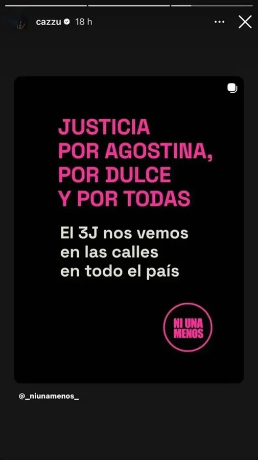 mensaje de Cazzu
