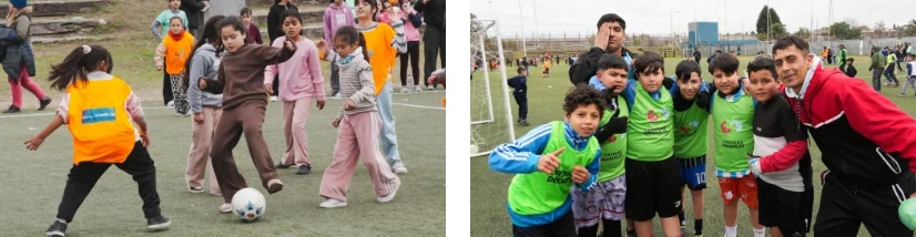 jornada de fútbol y encuentro en el Kempes 3