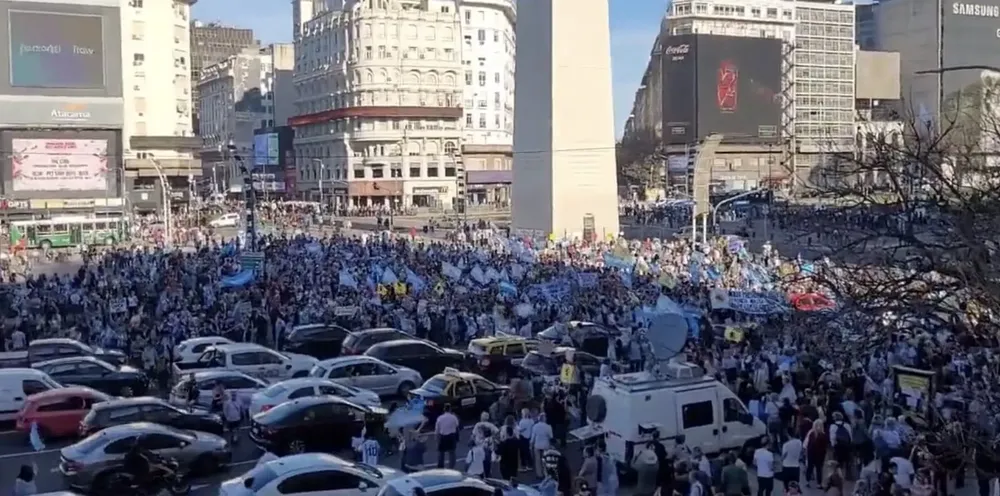 marcha contra el gobierno