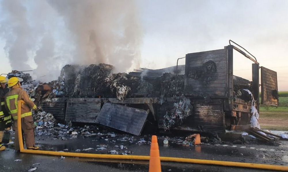 incendio camión