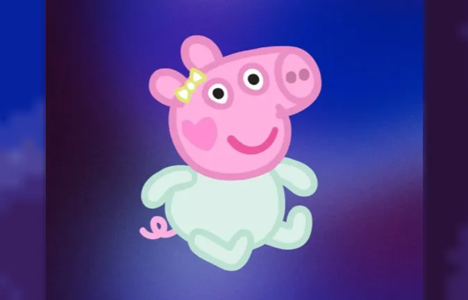 Evie hermanita de Peppa pig