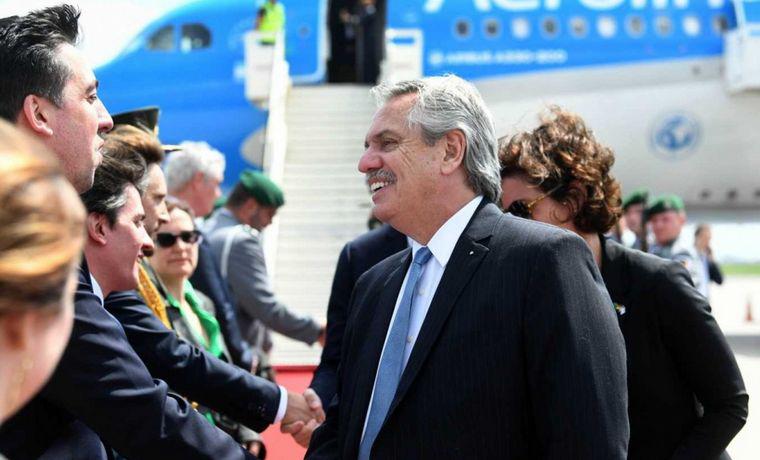 Alberto Fernández llegó a Berlin