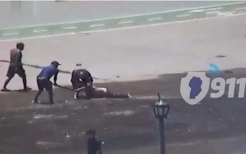 mujer rescatada en río suquía_ captura de video