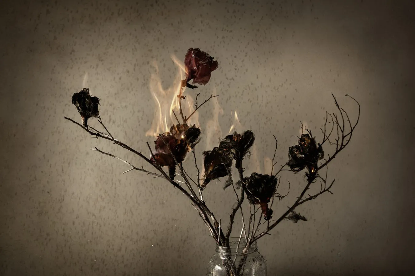 el incendio de las flores