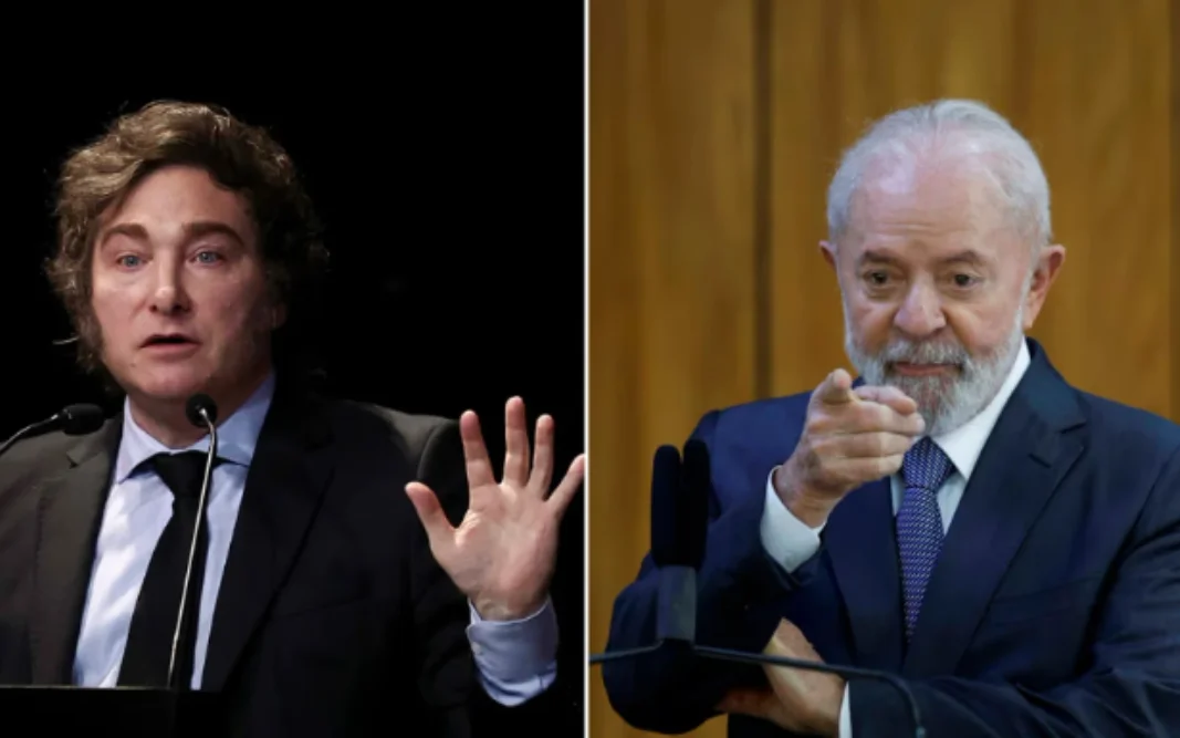 Javier Milei y Lula da Silva