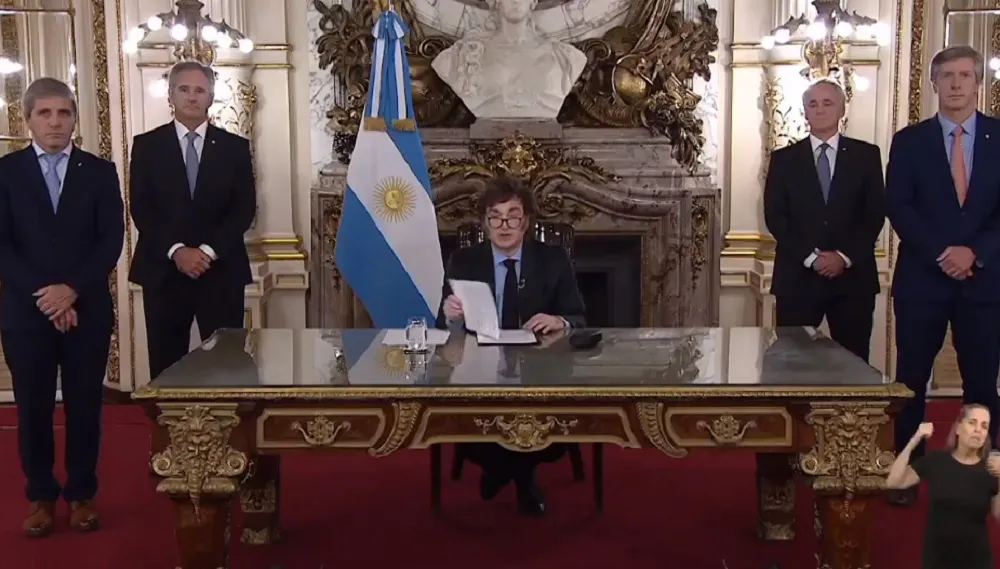 Milei cadena nacional 3