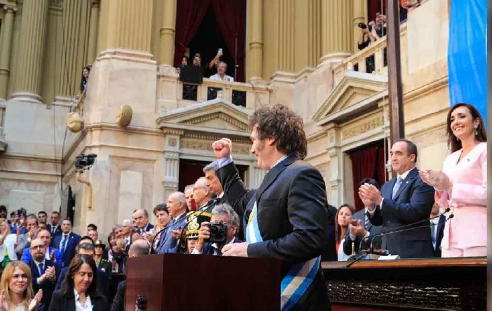 Javier Milei en el Congreso de la Nación