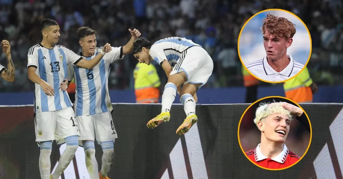 Selección Sub 20 garnacho y paz