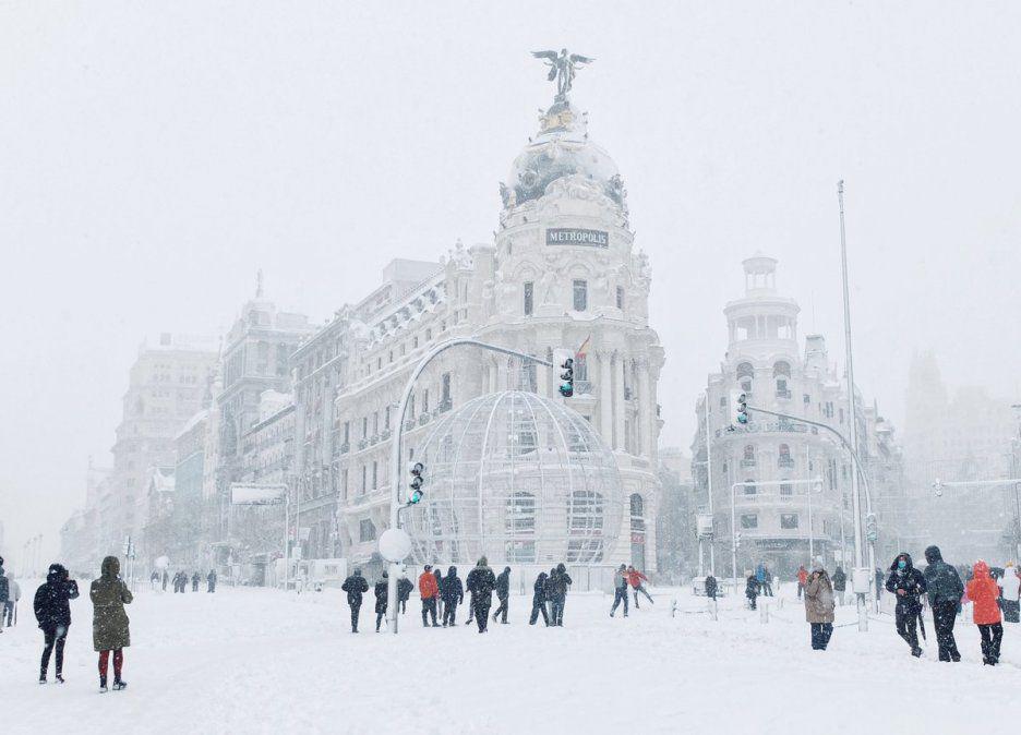 Nieve en Madrid