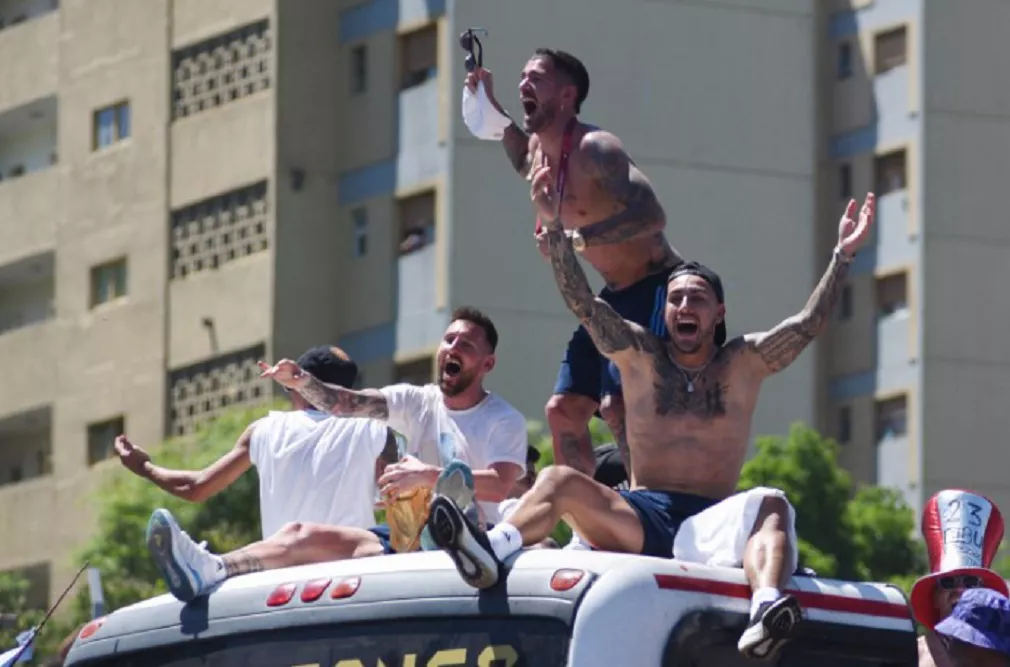 Messi sobre los festejos en la caravana