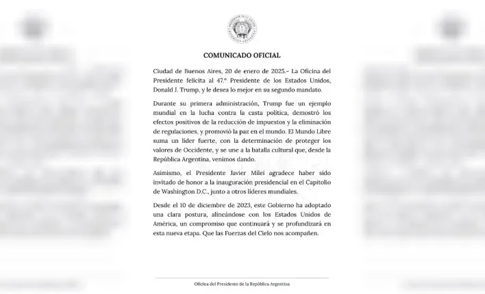 OPRA comunicado