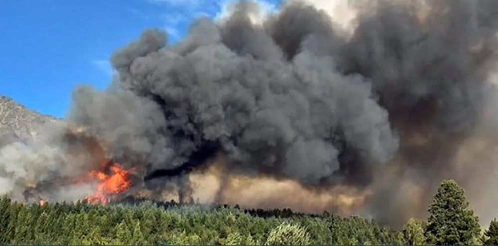 EL OBJETIVO FOTO INCENDIO FORESTAL CHUBUT NA
