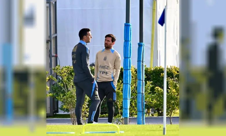 Scaloni y Messi