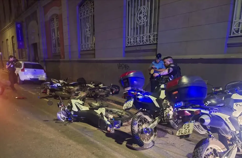 policias atropellados
