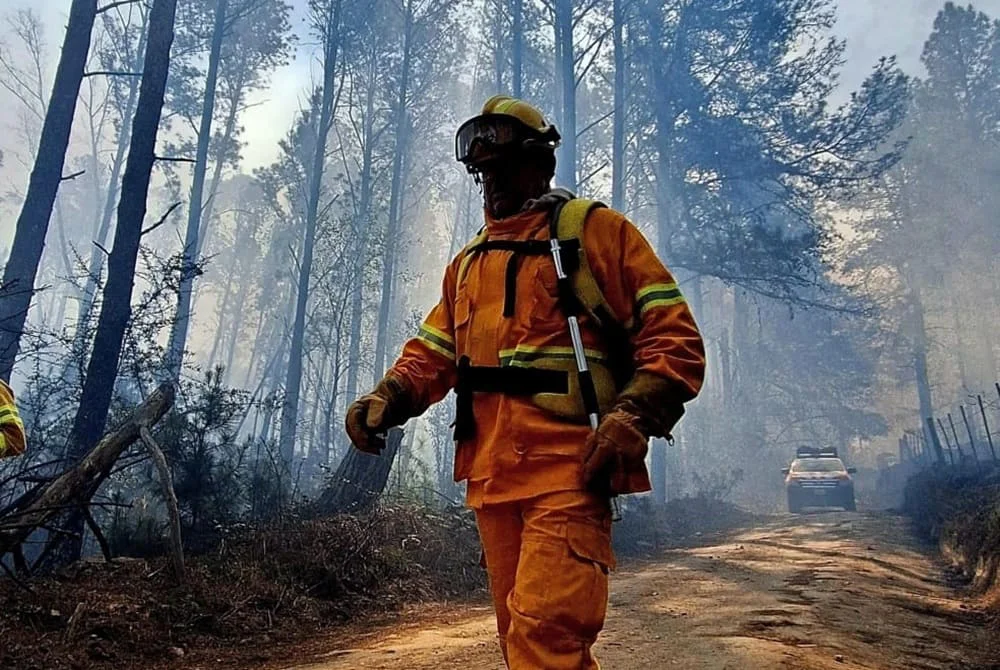 bombrero incendio