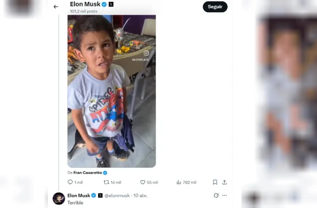 Elon Musk habló del caso Ángel
