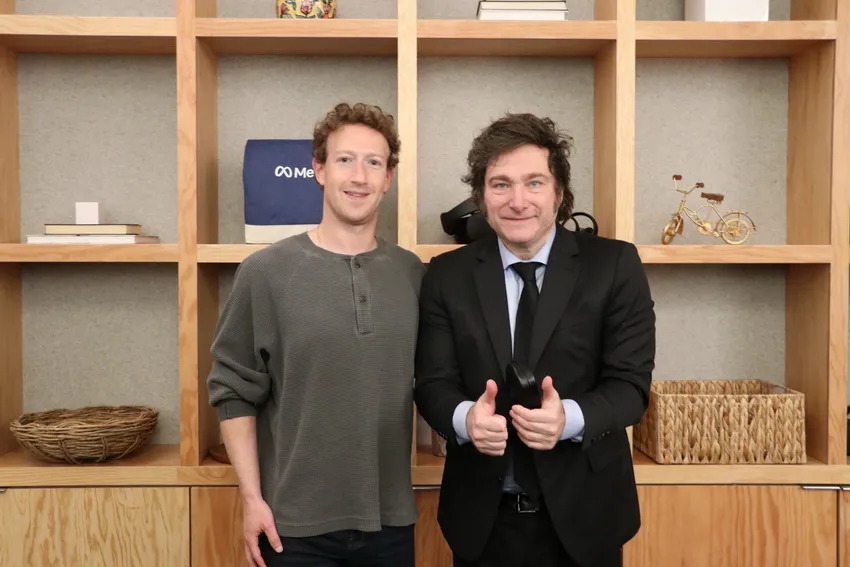 Milei-Mark Zuckerberg_ NA