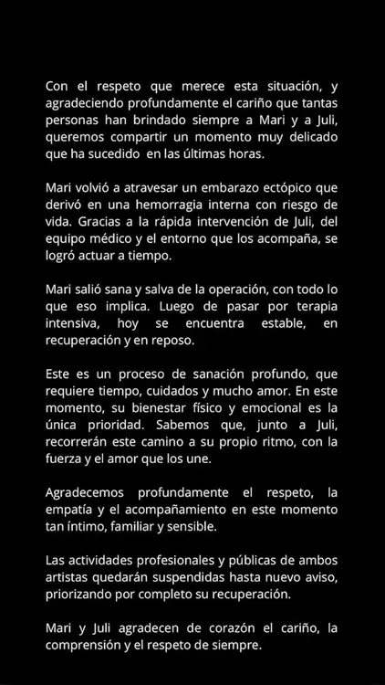 confirmaron-que-maria-becerra-tuvo-otro-embarazo-ectopico-con-riesgo-de-vida-NO22LFMXYVD4VGTWX4F4RBE