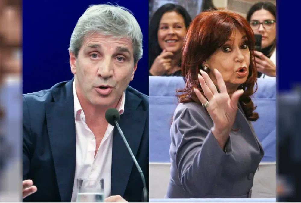 Caputo y Cristina Fernandez Kirchner