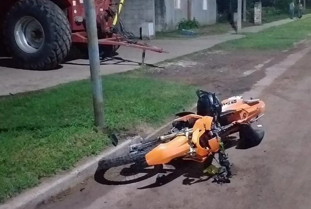 EL OBJETIVO FOTO BERROTARAN CHOQUE MOTO