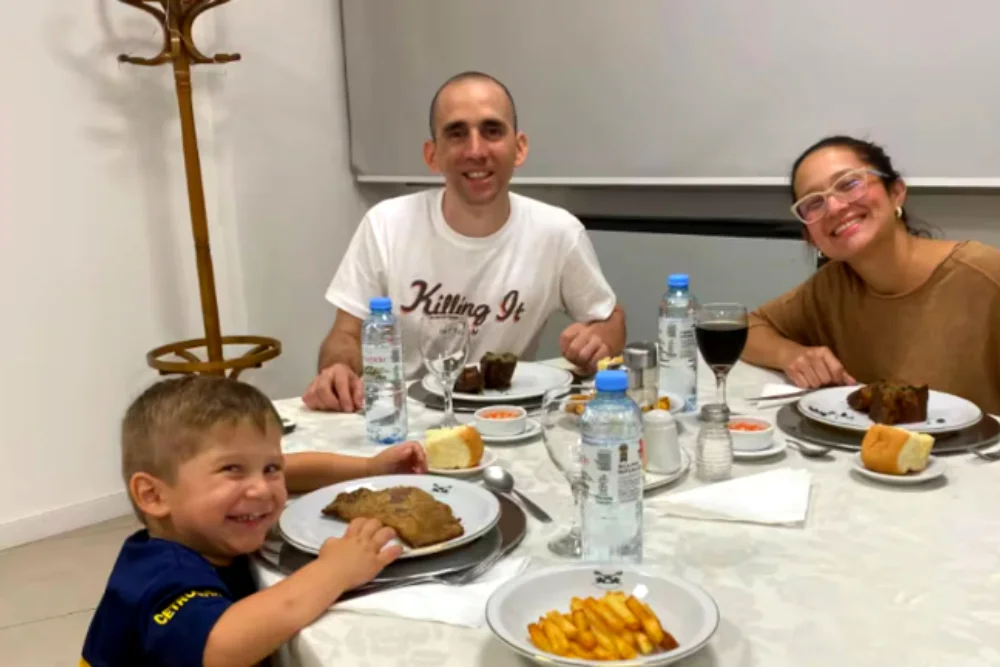 Nahuel Gallo cena familiar