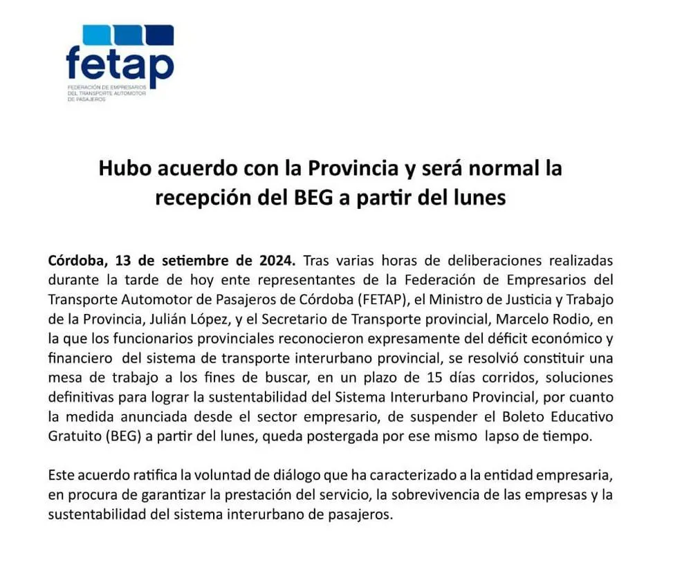 EL OBJETIVO FOTO COMUNICADO FETAP